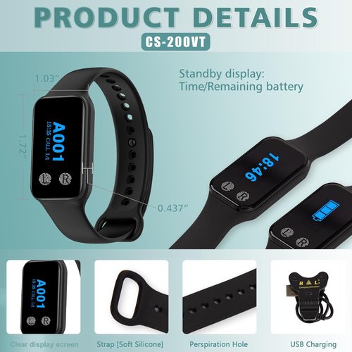 WNKRUN Wireless Restaurant Pager System with 1 Waterproof Watch Pager and 2 Call Buttons (2 N1 Buttons)
