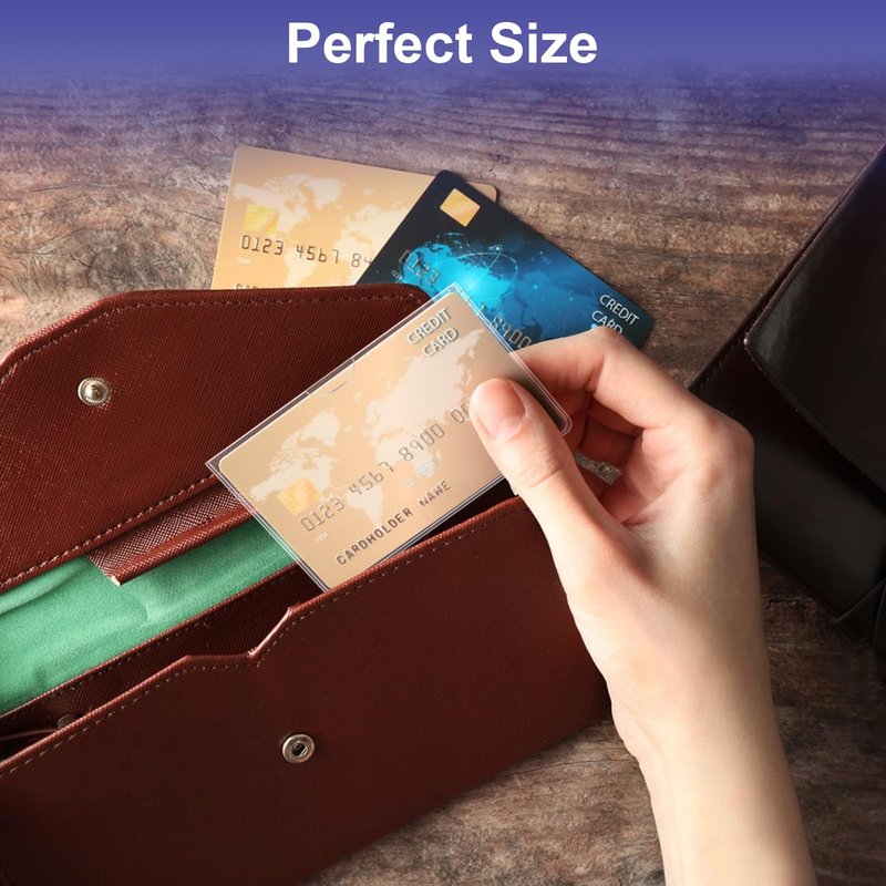 10 Pack Social Security Card Protector Medicare New Credit Card Holder,24 Mil Soft Clear Card for Waterproof SSN Card Protector,ID/Debit/Credit Card Covers Sleeve(10)