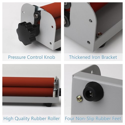 Oztwel Manual Cold Laminator, 12 Inch A4 Laminating Machine - Cold Press Laminator