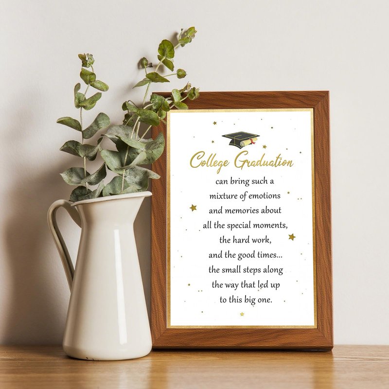 HEJOYN College Graduation Card, Inspirational Graduation Card Gift for College Graduate, University Graduation Card for Son Daughter Him Her