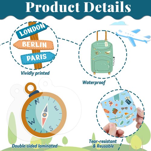 Learning is a Journey Bulletin Board Set Travel Theme Classroom Decor Bulletin Board Adventure Theme Classroom Decor Travel Map Cutouts for Teachers Students Back to School Wall Chalkboard Decors