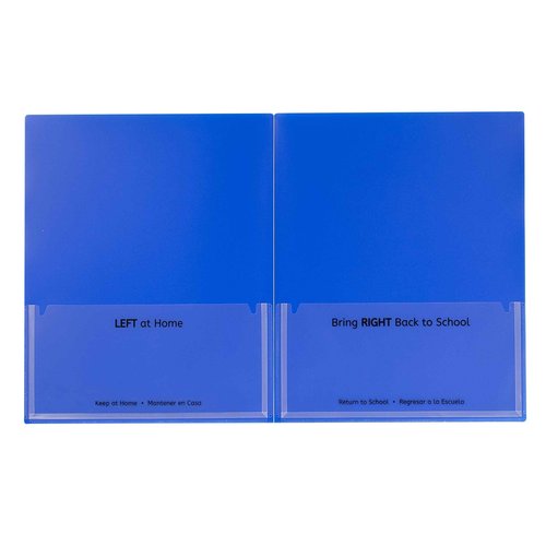 C-Line Classroom Connector School-to-Home Folders, Blue, 25 per Box (32005)