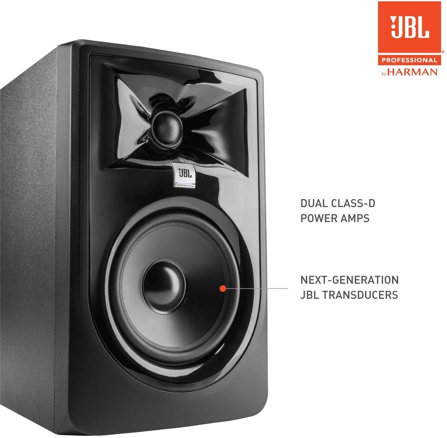 (2) JBL 305P MkII 5" 2-Way Active Powered Studio Reference Monitors Speakers
