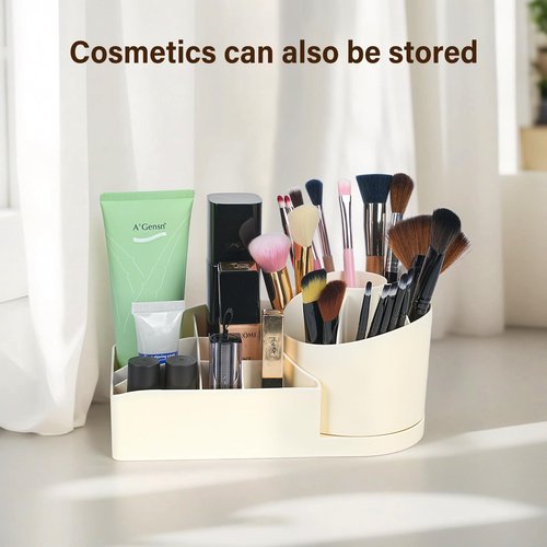 360 Degree Rotating Desk Organizer, Pencil Pen Holder for Desk, Rotating Pen Organizer with 13 Slots, Desktop Storage Pencil Cup Stationery Supplies for Office, School, Home