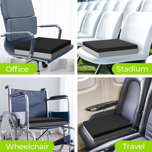 AUVON Ventilation Seat Cushion - Innovative Heat Dissipation Design | Memory Foam Support for Wheelchairs