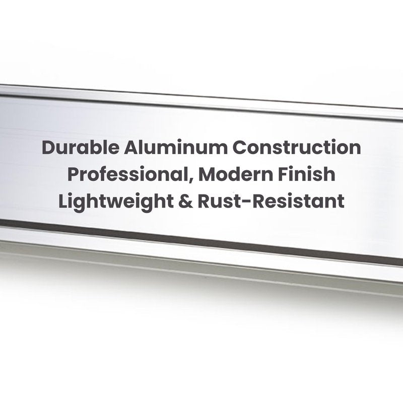 2" x 10" Aluminum Office Desk Nameplate Sign Holder (Rose Gold) 1 Pack