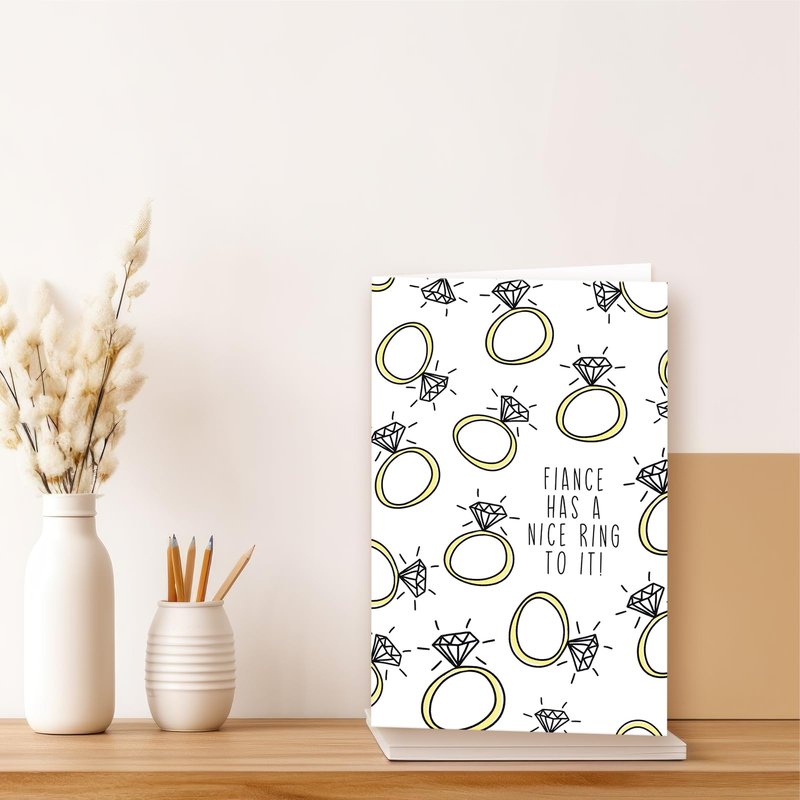 Unique Engagement Card,Funny Engagement Gift for Couples Women Men Him Her Family,Engagement Card for Friends,Congratulations Wedding 072