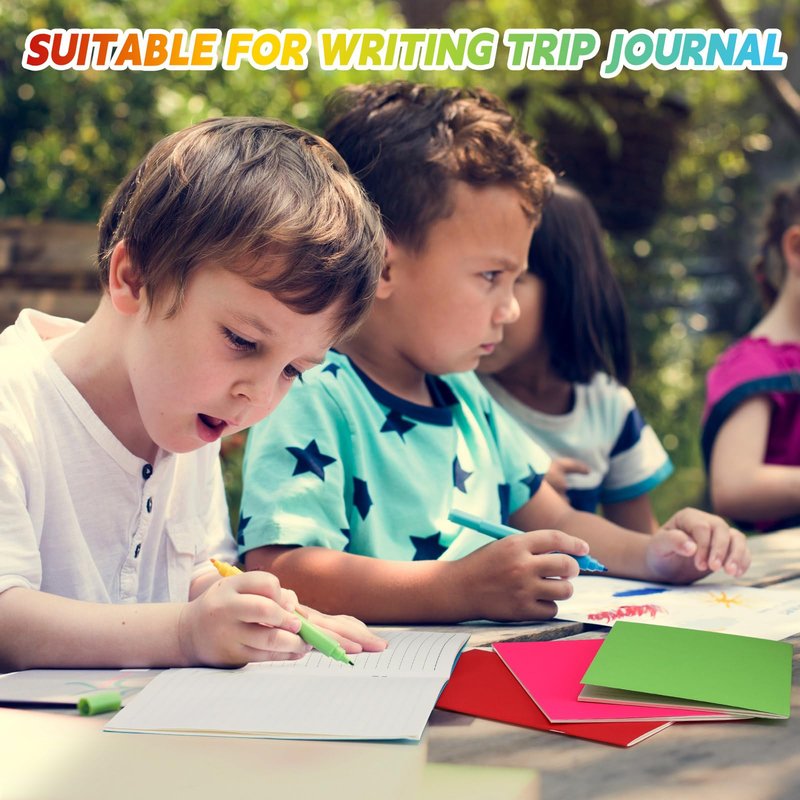 Gueevin 30 Pcs Blank Books to Write Stories Bulk Composition Notebooks Colorful Soft Cover Notebooks for Drawing Ruled Lined Journals Gift (Classic Colors)