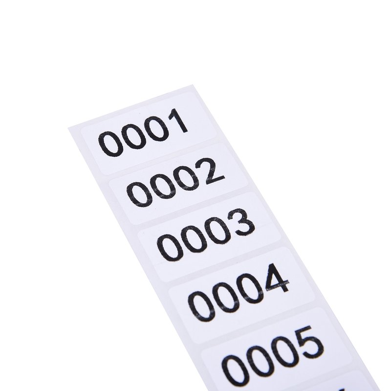 Inventory Labels - Consecutive Number Stickers 1-1000, Product Claiming, Moving Box Numbering 0.75" x 1.5" Size