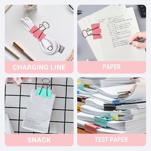 Loose-Leaf/Spring Binder - Durable Plastic, Holds 200 Sheets for Office/Home Organization-color60pcs(15mm)