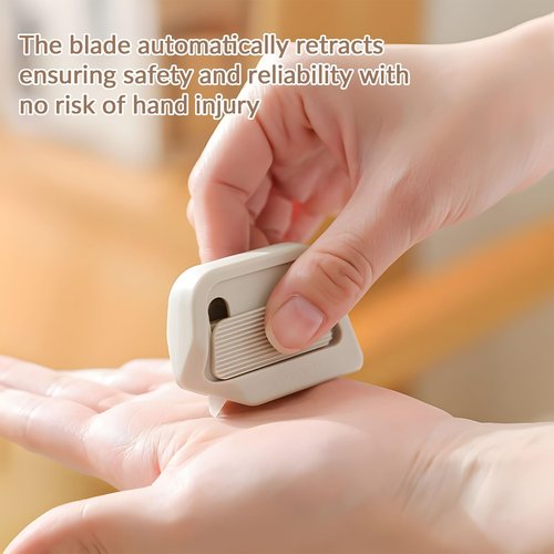 Mini Ceramic Paper Cutter - Safe Ceramic Box Cutter, Keychain Box Opener (2pcs)