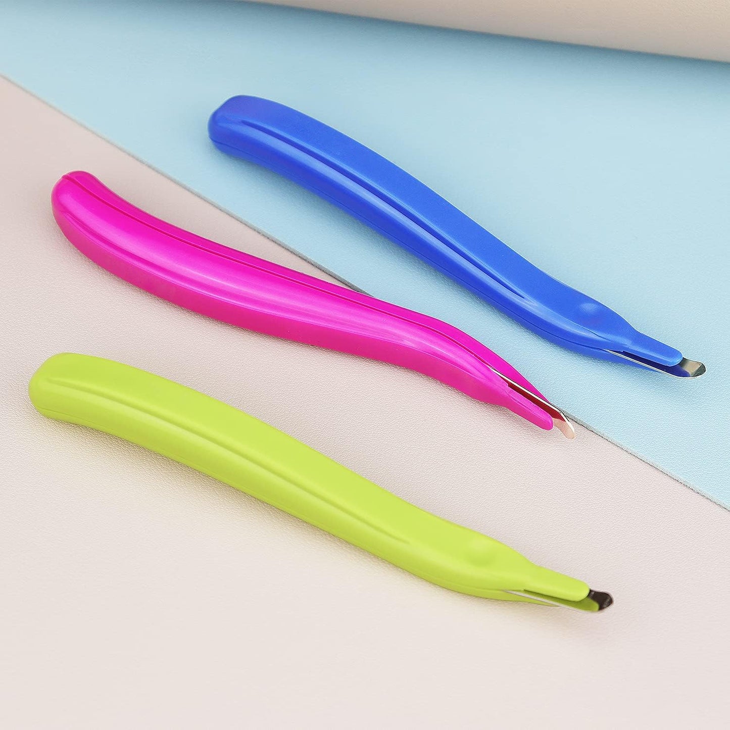 ZZTX Magnetic Staple Remover Tool - 3 PCS Professional Set for Home, Office & School | Blue, Rose, Green