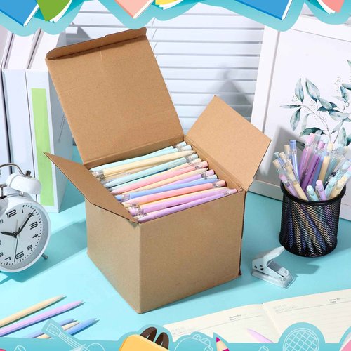Fuyoooo 200 Pcs 0.7mm Mechanical Pencils with Eraser Bulk, Colorful Mechanical Pencil 0.7mm for Office Classroom Back to School Supplies School Student Writing Drawing Sketching(Multicolor)