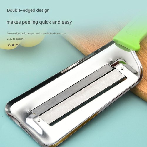 Stainless Steel Shredder Knife,Stainless Steel Dual Blade Julienne Cutter,Cabbage Shredder For Coleslaw,Multifunctional Vegetable Shredders For Sauerkraut,Coleslaw,Vegetables (Red)