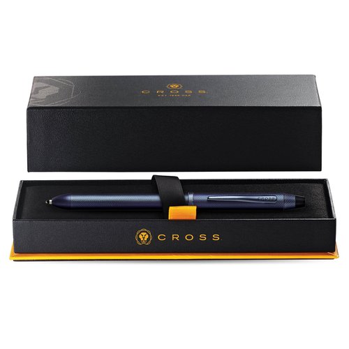 Cross Tech3+ Refillable Tech3+ Presented in a Premium Gift Box - Medium Point, Black Ink, Dark Blue
