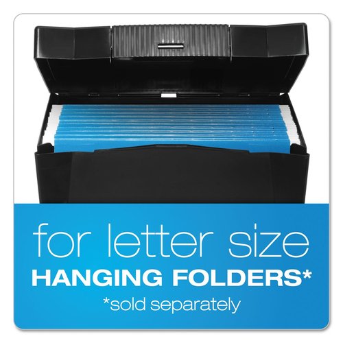 Pendaflex Economy File Box, Black, 10-7/8" H x 13-1/2" W x 10-1/4" D (20861)