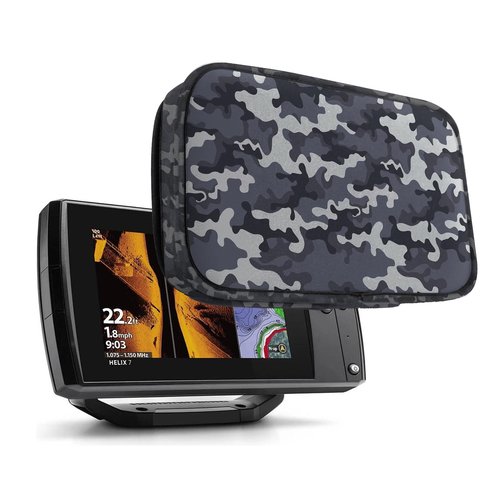 Fish Finder Cover, Compatible with UC H5/ Helix 5 Screen Cover, Made of Neoprene Protects Your Screen and Device from Sun and Adverse Weather Damage (Camouflage)