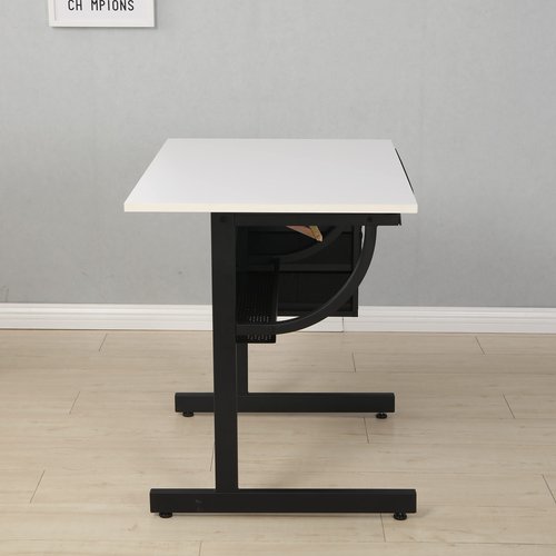 Acosure Adjustable and Extendable Drafting Table with 3 Drawers & a Stool,Desk W/Compartments & Trays,for Home,Office,School,Easy to Assemble,White