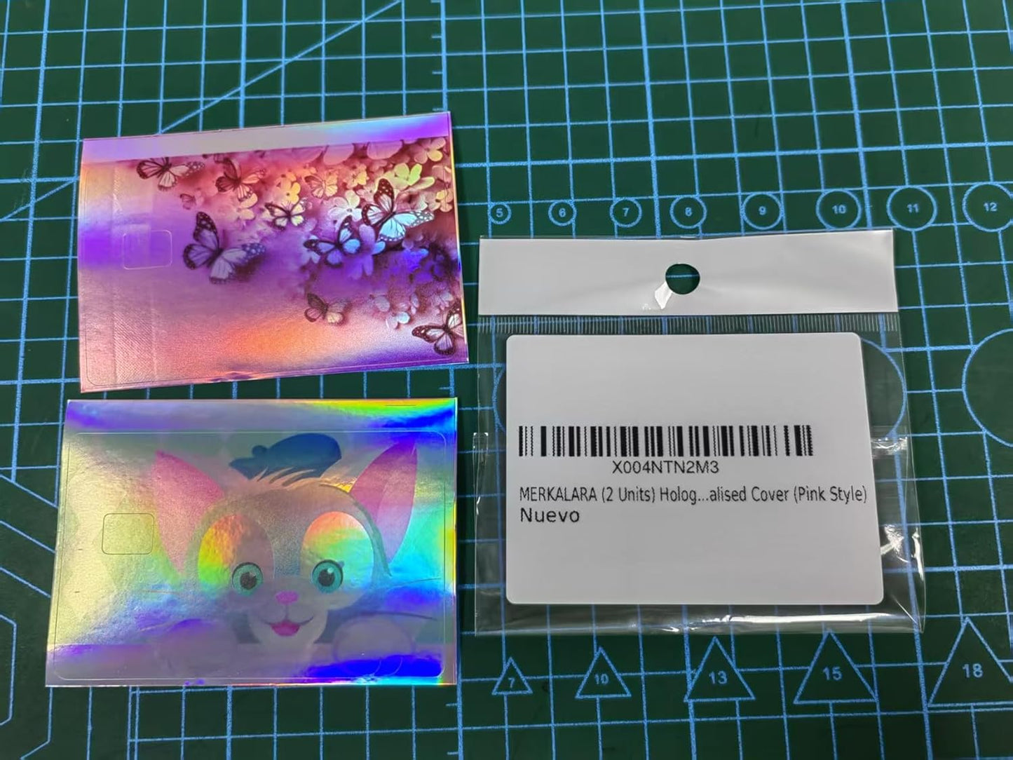 (2 Units) Holographic Credit Card Skin – 3M Material Debit Card Sticker, Waterproof, Durable & Easy to Apply, Multi-Design Personalised Cover (Divine Light)