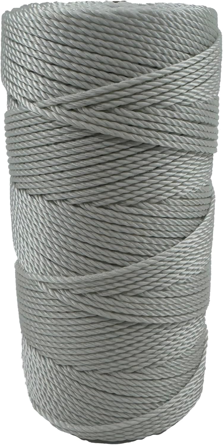#30 Twisted White Nylon Twine 1 lb Tube 624 Feet