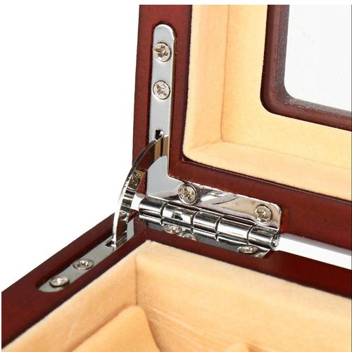 MYOYAY 2 Tier Wood Pen Display Box 23 Slot Pen Storage Organizer Box Luxury Fountain Pen Collector Case with Lid for Shop or Home, Red