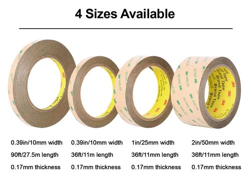 300LSE Double Side Tape Heavy Duty 36ft, Clear Mounting Tape Removable for Scrapbook,Transparent Sticky Tape Picture Hanging Strips, Adhesive Tape for LED Poster Art Craft