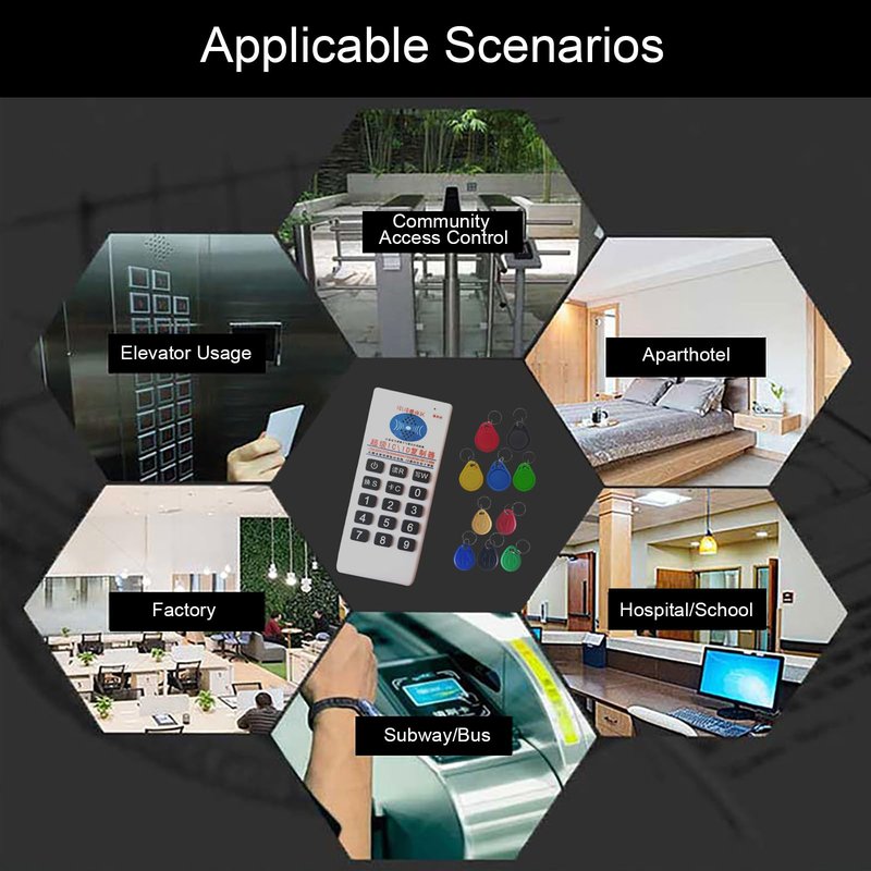 RFID 125khz ID 13.56mhz IC Copier Reader Writer for EM4305 T5577 UID Changeable Tag+5pcs T5577 125khz keyfobs and 5pcs uid 13.56mhz Changeable keyfobs