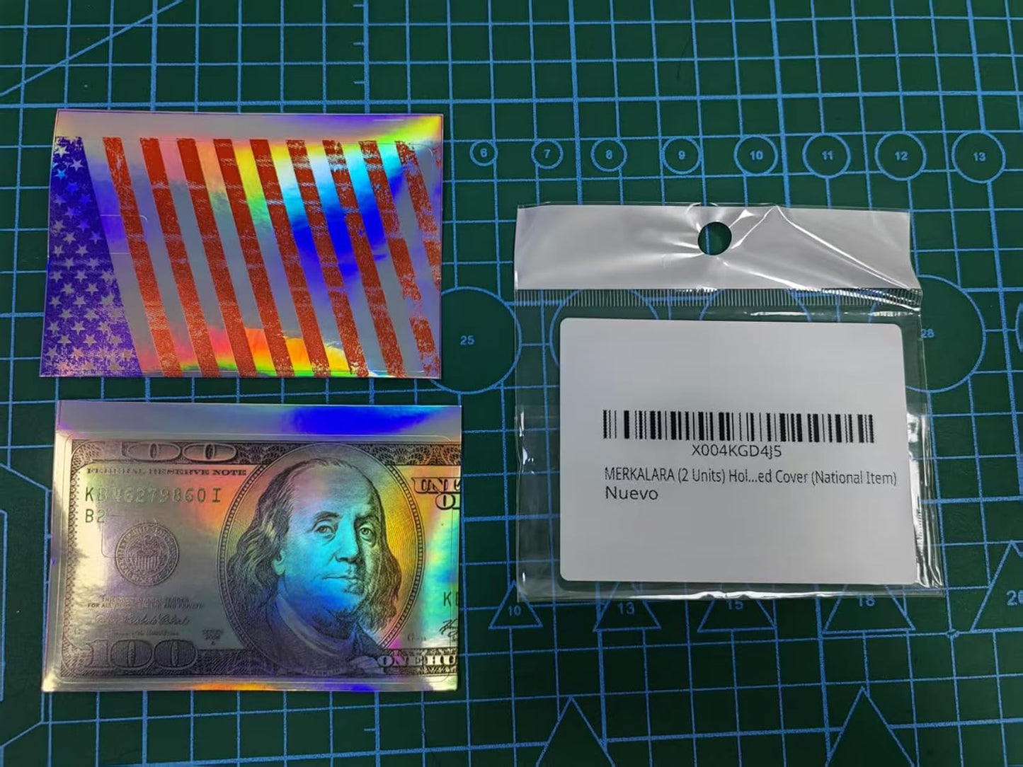 (2 Units) Holographic Credit Card Skin – 3M Material Debit Card Sticker, Waterproof, Durable & Easy to Apply, Multi-Design Personalised Cover (FBI Funny ID)