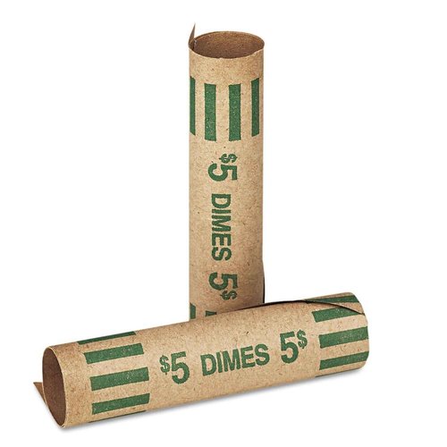 MMF Industries™ Preformed Tubular Paper Coin Wrappers