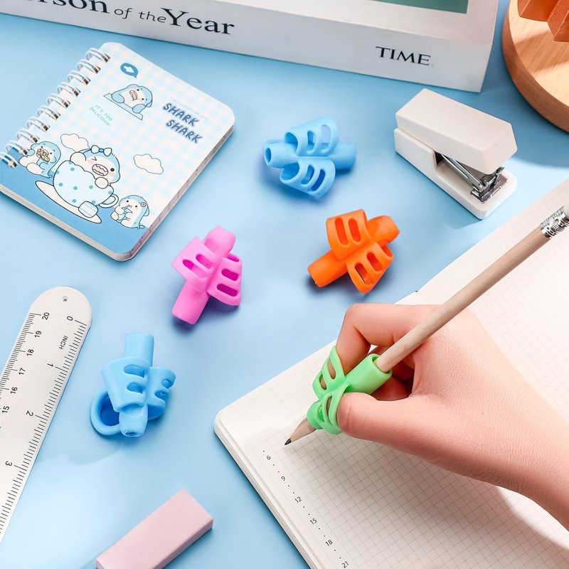 ALLFELIXA 12 PCS Pen Grip, Grips for Pencils, Pencil Holder for Kids Handwriting