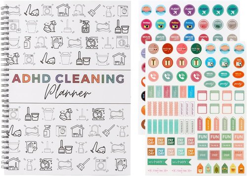 ADHD Cleaning Planner - Daily, Weekly & Monthly Checklist Organizer for Adults | Home Cleaning Made Easy