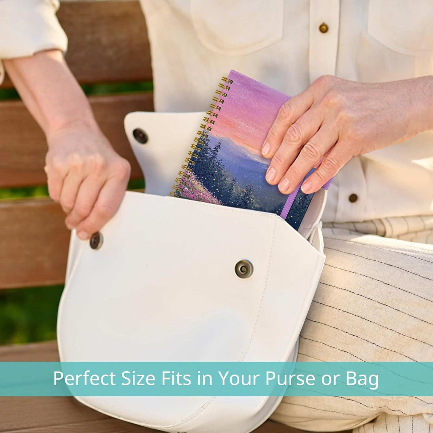 Twilight Bloom Undated Weekly Planner - Goal & Habit Tracker Organizer, A5 Size, Spiral Binding