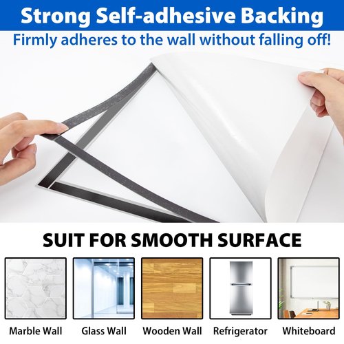 VAIIGO 10Packs Magnetic Sign Holder, 11x17 Self Adhesive Display Frame with Strong Magnetic Frame and Clear PVC for Office Store Home Door Window Refrige Magnetic Paper Holder, Silver