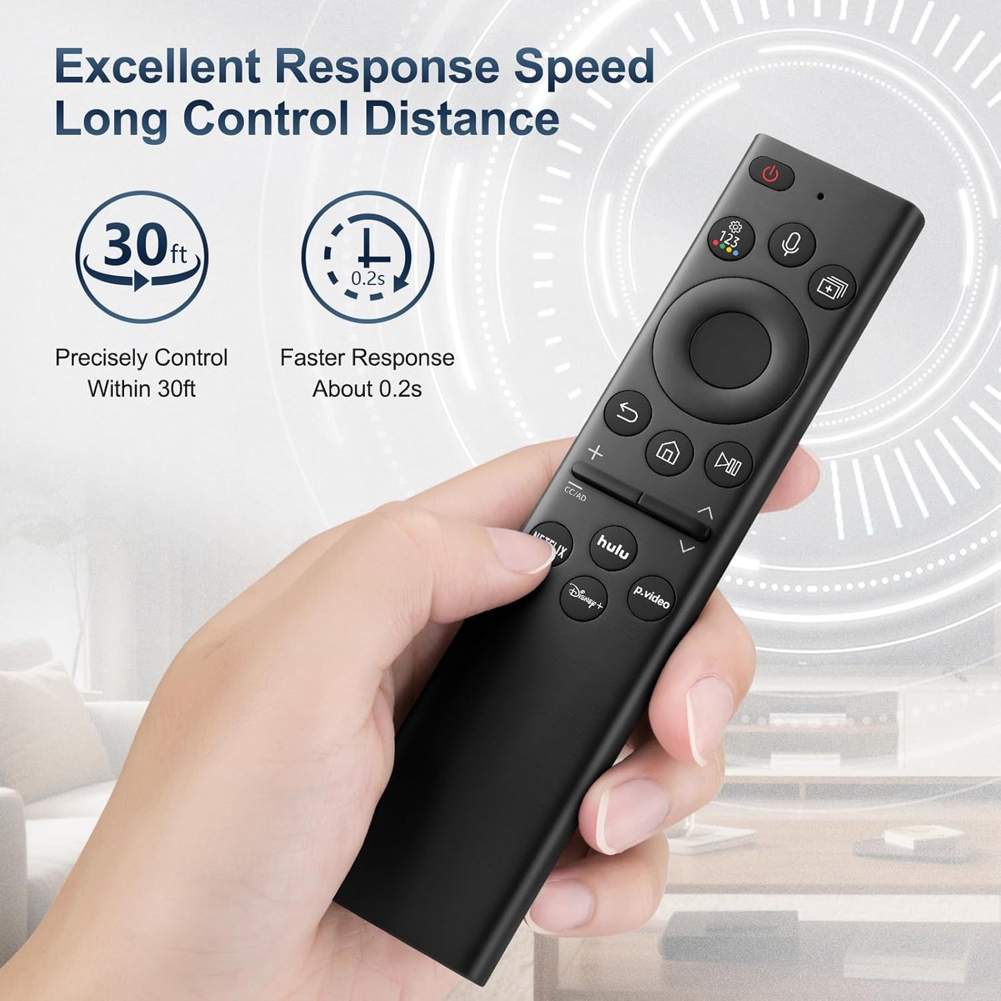(Pack of 2) Replacement-Remote-Control for Roku-TV,Compatible for TCL Roku/Hisense Roku/Onn Roku/Philips Roku Smart TVs(Not for Roku Stick and Box)