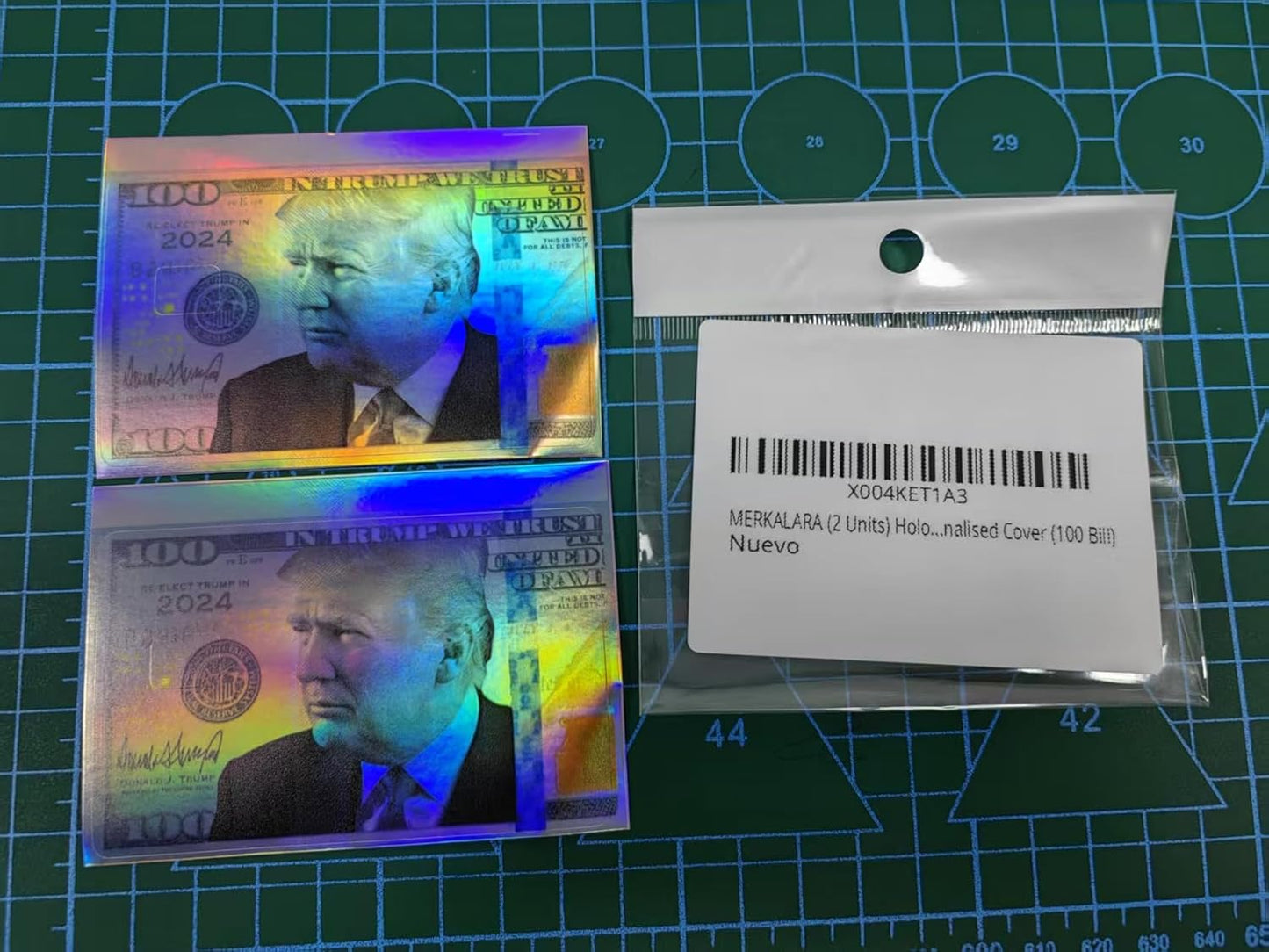 (2 Units) Holographic Credit Card Skin – 3M Material Debit Card Sticker, Waterproof, Durable & Easy to Apply, Multi-Design Personalised Cover (FBI Funny ID)