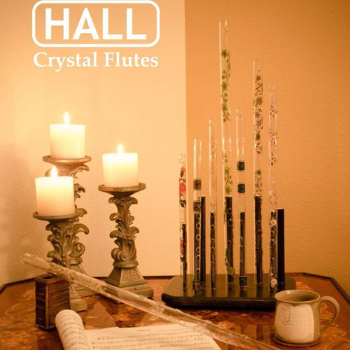 Hall Crystal Flute 11004 - Inline Glass Piccolo in D - Green Ivy