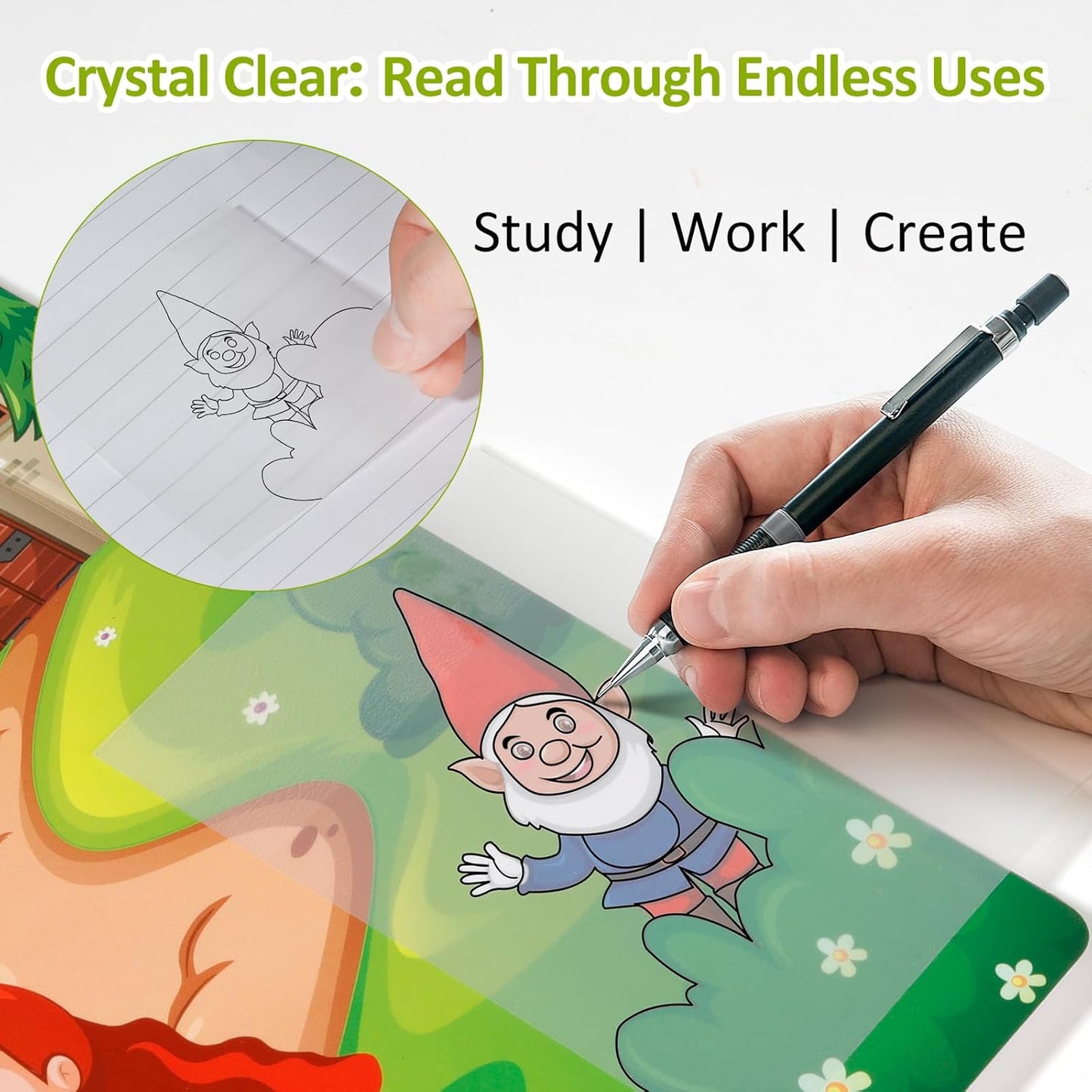 (3 Sizes 9 Pads 450 Sheets) Transparent Sticky Notes for Bible Study, Book Annotation & Office,College Supplies- Clear Sticky Notes, Repositionable, Strong Adhesive