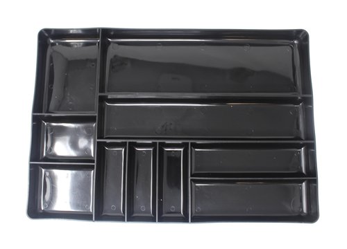 JSP Manufacturing Black Stackable Lightweight 10 Compartment Organizer Tray (2)