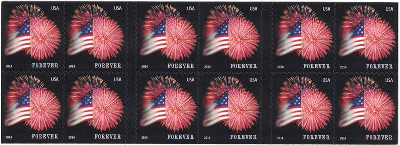 USPS Forever Stamps Star-Spangled Banner Booklet of 20 (Fireworks)