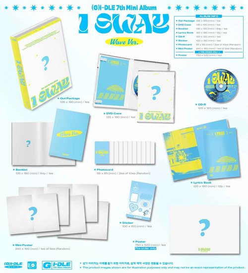 GI-DLE (G) I-DLE GIDLE I SWAY 7th Mini Album+Tracking (4 Version(3 Standrad+1 Random Special))