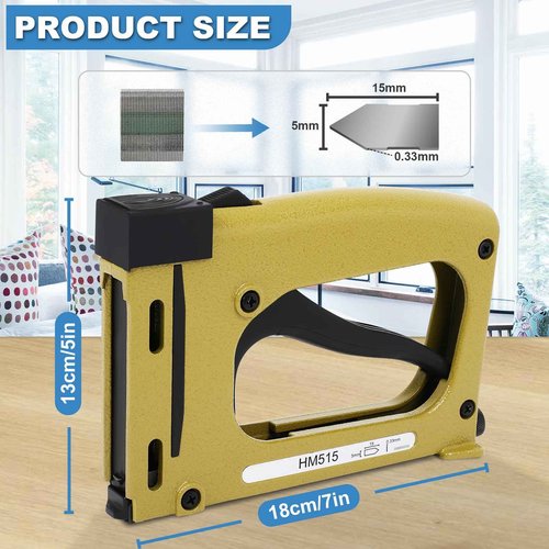 Dollate Point Driver for Photo Framing, Nail Gun for Pictrue Frame with 1000 Flexible Points, Household Small Framing Stapler for Rigid Framers, DIY Tools