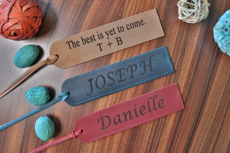 Personalized Leather Bookmark, Custom, BOOKWORM GIFT, for Her, for Him, Teacher, Book Lover
