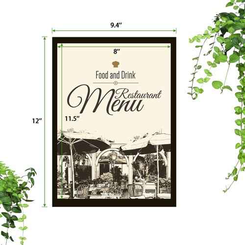 32 Pieces 8 x 11.5 Inch Magnetic Sign Holder Magnetic Display Frame Self Adhesive Display Frame Magnetic Double Sided Picture Frames A4 Notice Window Sign Holder for Refrigerator Office Door Glass