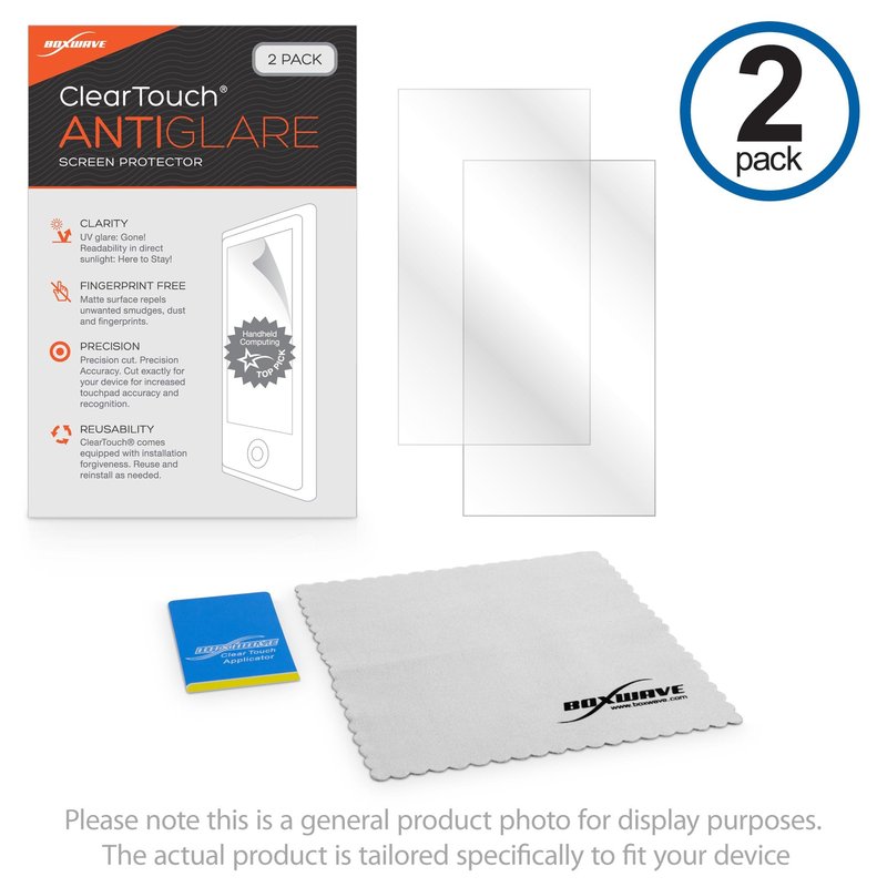 BoxWave Screen Protector Compatible with Nikon Coolpix S9100 - ClearTouch Anti-Glare (2-Pack), Anti-Fingerprint Matte Film Skin