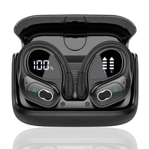 AI Translation Headphones, 164 Language Translator Wireless Bluetooth 5.4 Translator Earbuds, 75 Hours Wiress Earbuds, Black