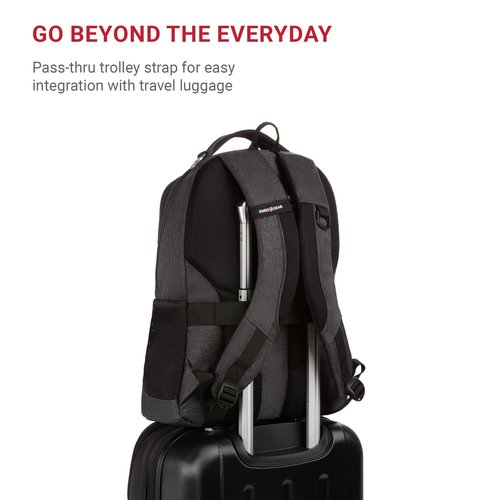 SwissGear Cecil 5505 Laptop Backpack, Charcoal, 18-Inch