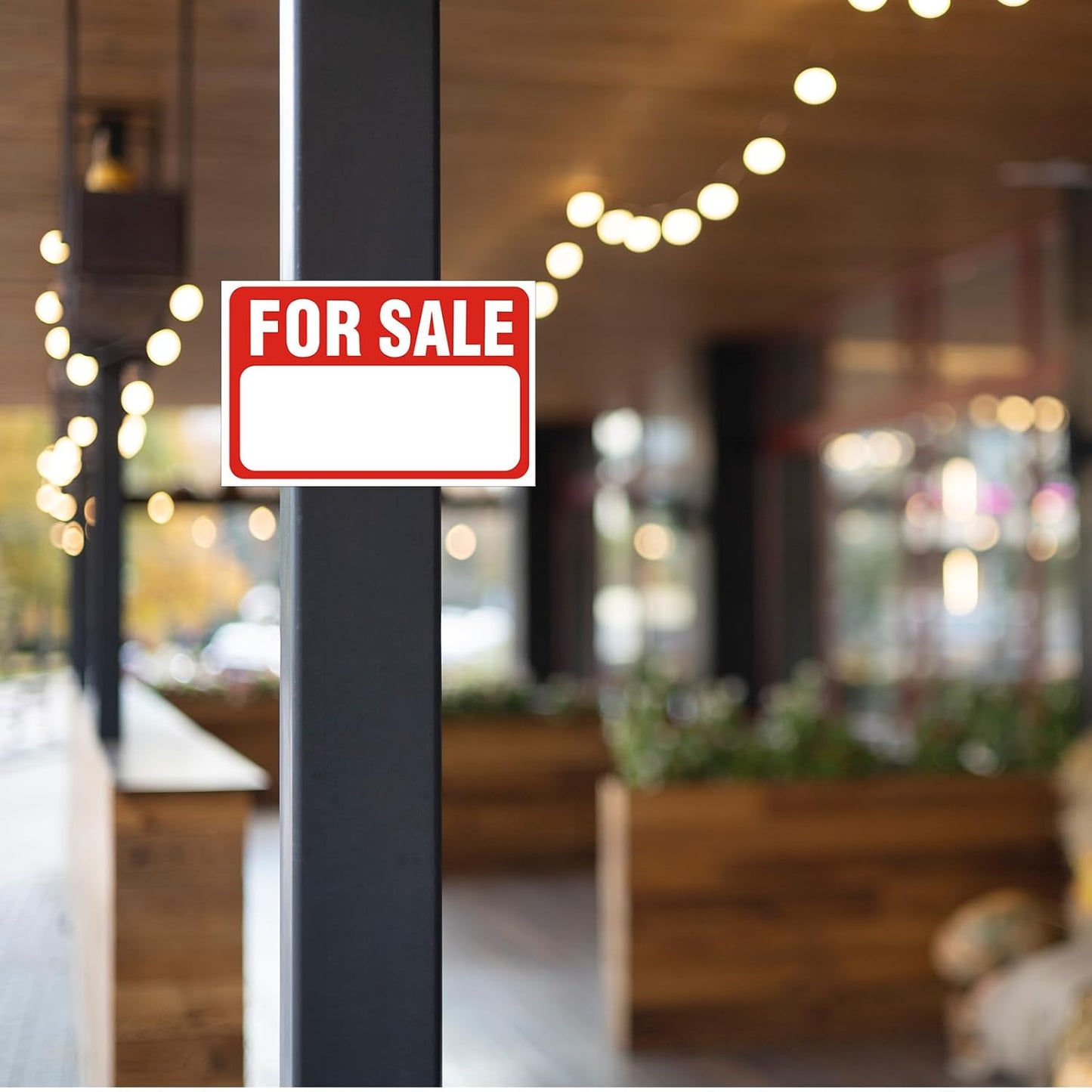 4 Pack Car For Sale Signs - 12"x8" Self-Adhesive PVC Decals for Vehicles, Boats & Garage Doors