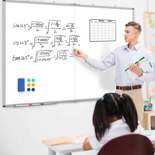 UIFER Large Whiteboard, 60 X 36 Inches Big Whiteboard for Wall, Dry Erase White Board for Office Home & School