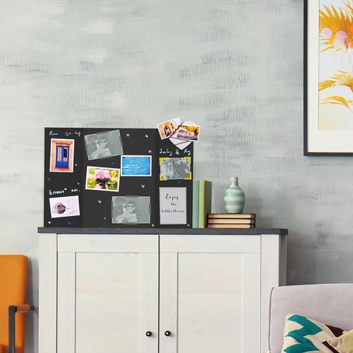 Chell Mini Trifold Poster Board - 16" x 24" Black Corrugated Project Boards | 2 Pack