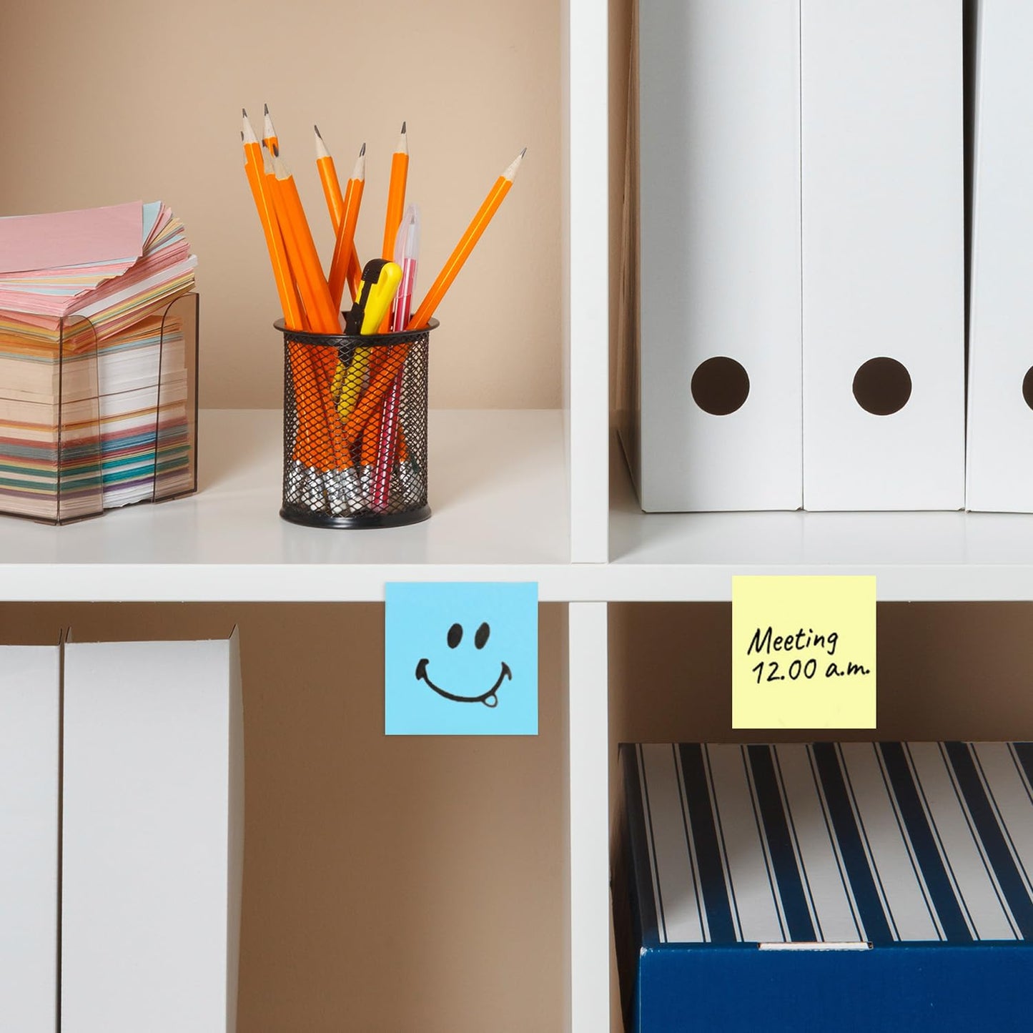 Mr. Pen- Sticky Notes, 3"x3", 12 Pads, 720 Sheets, Pastel Colors